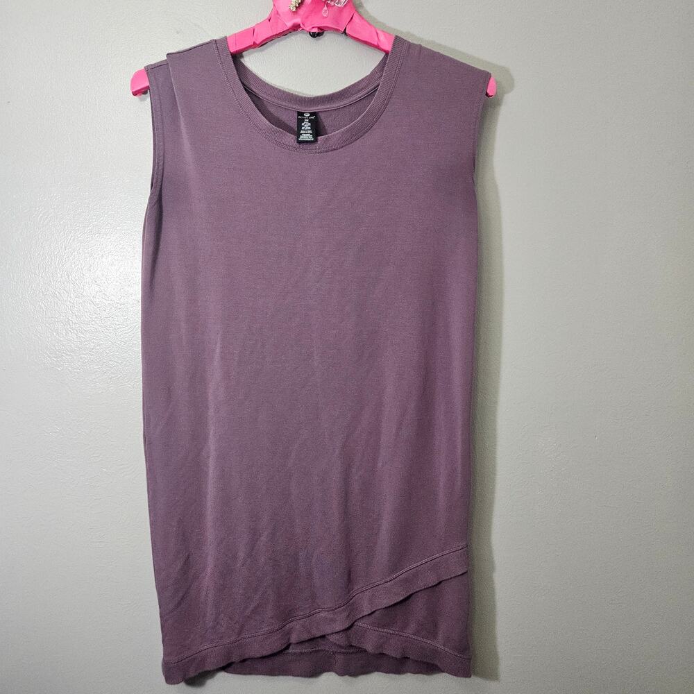 Active Life Womens S Dusty Plum Modal Sleeveless Top Athleisure FitGirl GymRat